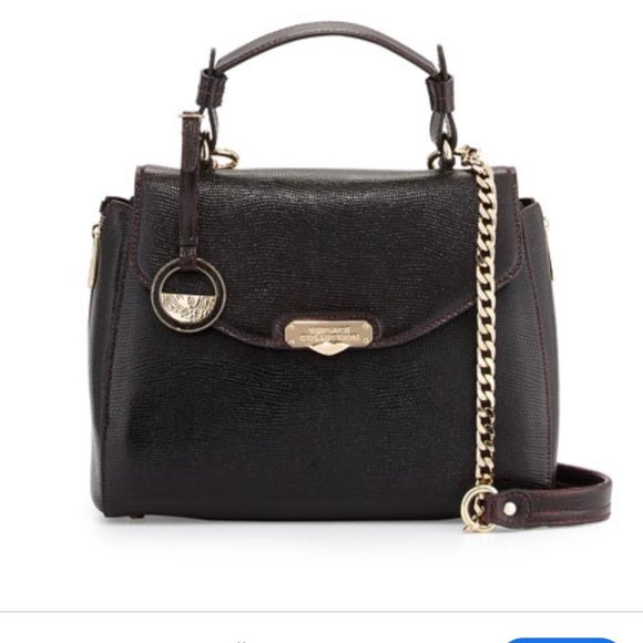 *NEW* Versace Crocodile-Embossed Leather Bag - Picture 1 of 10